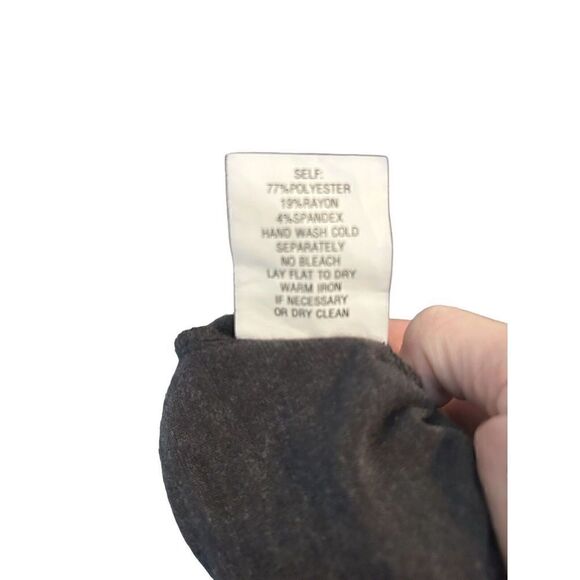 Women's Rabbit Rabbit Rabbit Designs Gray Ruffle Front Dress Size 8 - Picture 7 of 7